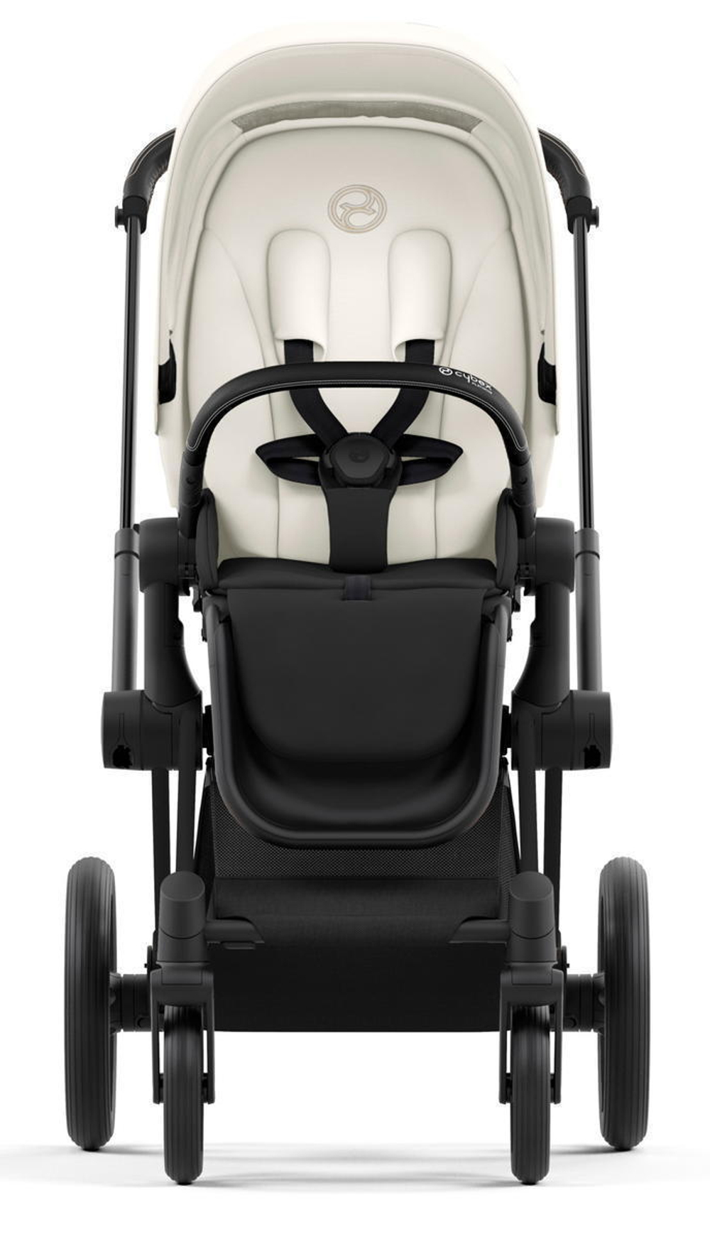 Коляска Cybex Priam IV Matt Black complete и автокресло Cloud G i-Size Lava Grey 3 в 1 Off White