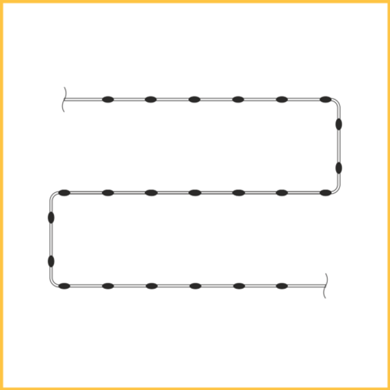 Светодиодная гирлянда Краса 200 м., 2000 LED, 24V, розовый, статика, прозрачный провод, Teamprof (TPF-CR200-24V-T/P)