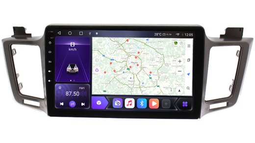 Магнитола для Toyota RAV4 XA40 2012-2019 - Carmedia OL-1610-IJ Android 10, 8-ядер, 4G SIM-слот