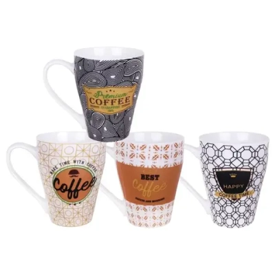 Кружка 350мл микс 4 дизайна