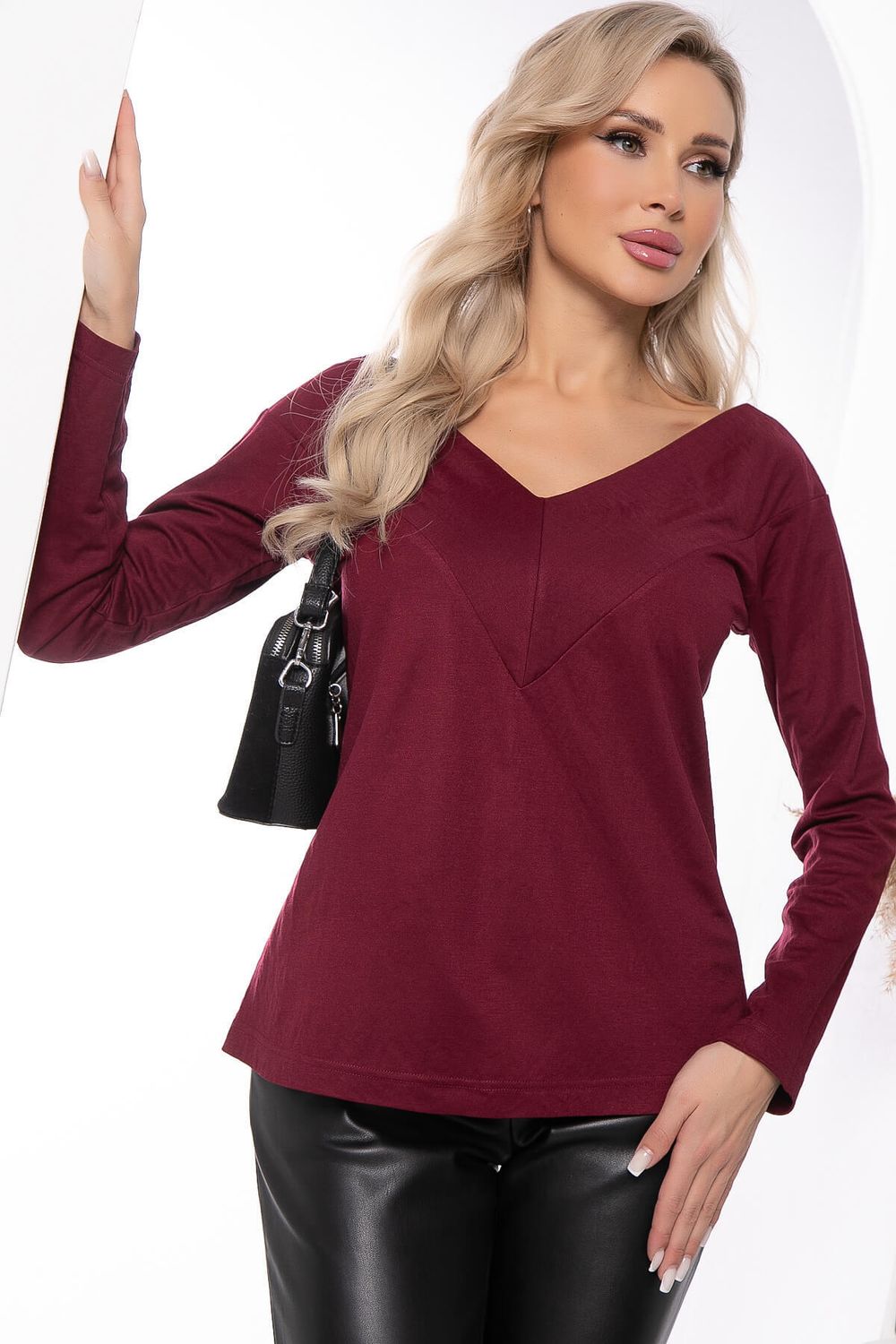 Джемпер "Адель" (винный) Б7812 LT Collection