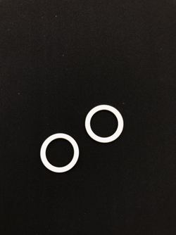 Кольцо металл белый 10 мм