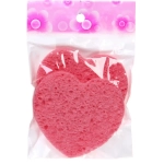 Спонжи для умывания 2шт «KLEVER», цвет розовый, 9см