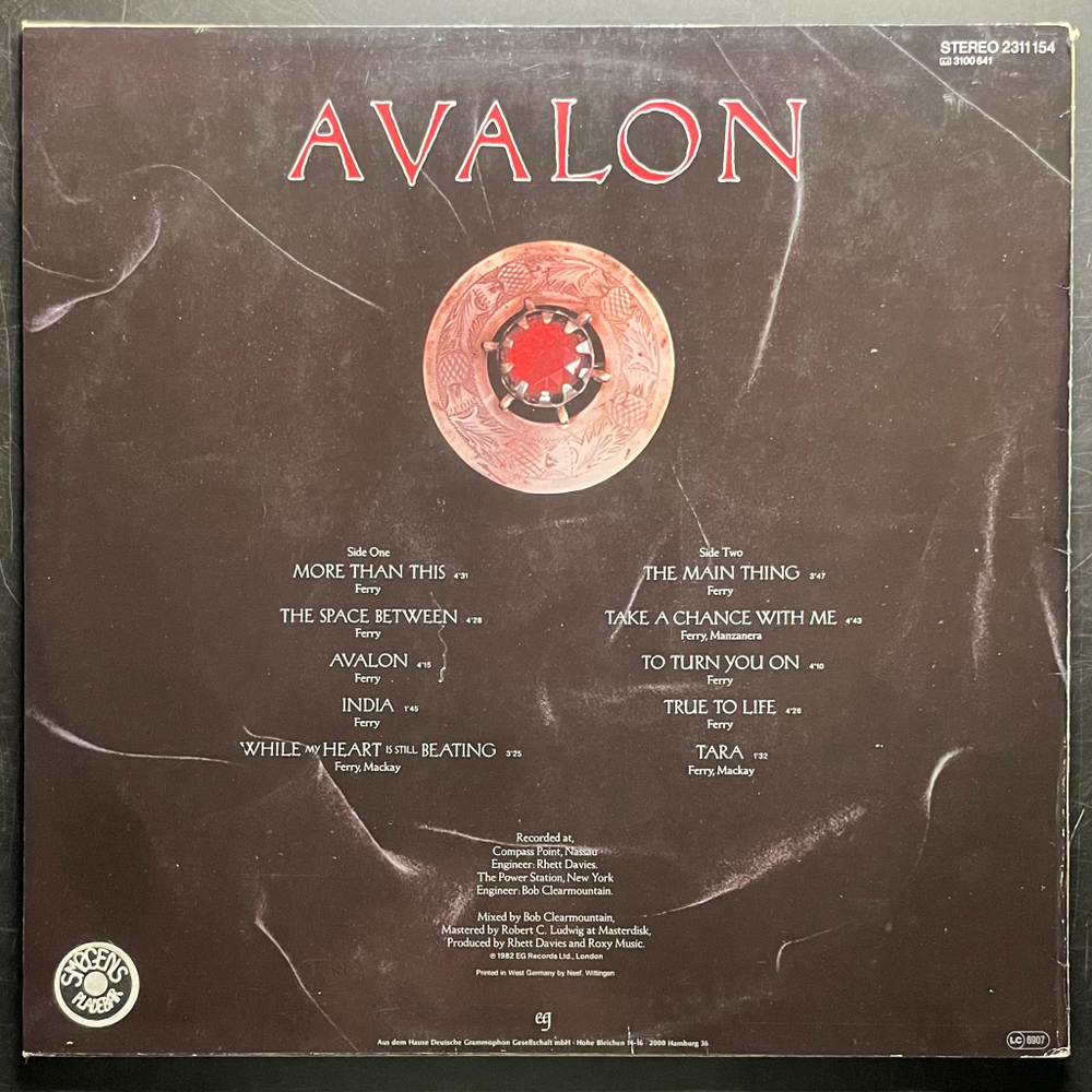 Roxy Music - Avalon (Германия 1982г.)