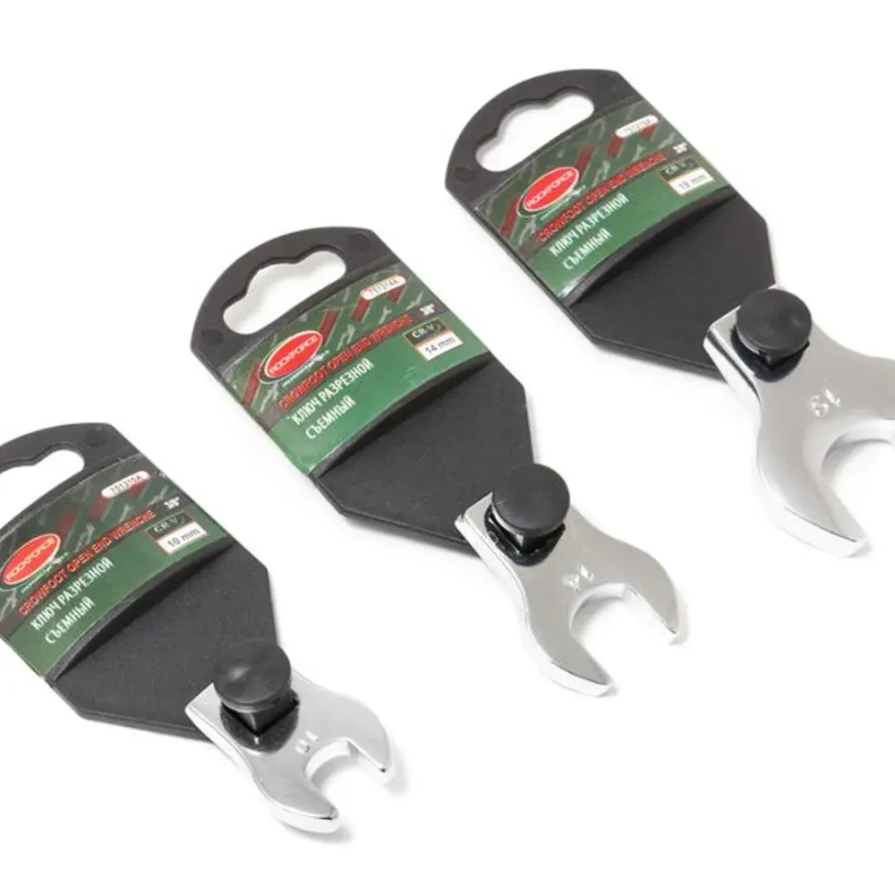 Ключ рожковый съемный 10мм, на пластиковом держателе RockForce##Rock FORCE RF-751310A