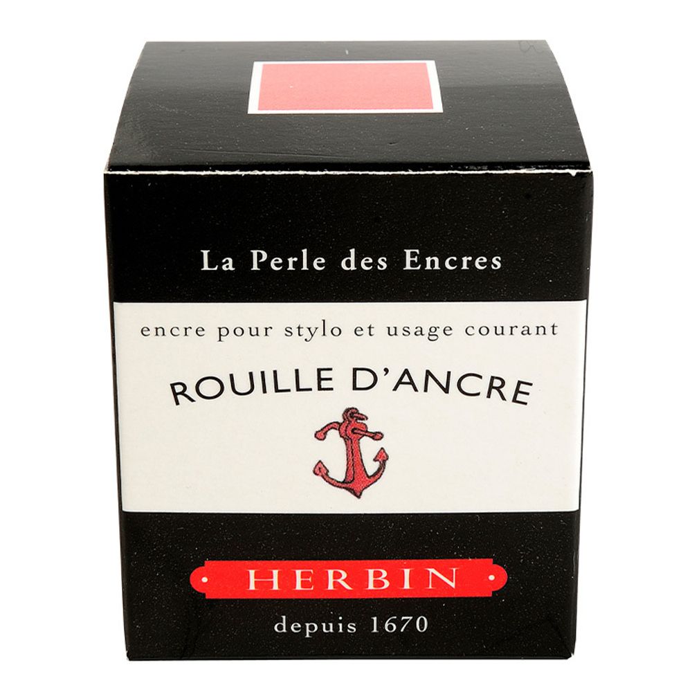 Чернила во флаконе Herbin 30 мл Rouille d'ancre красно-оранжевые (13058T) 2