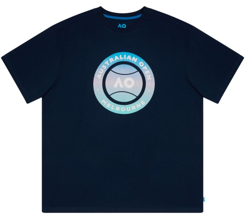 Мужская теннисная футболка Australian Open AO Round Logo Tee - небесный