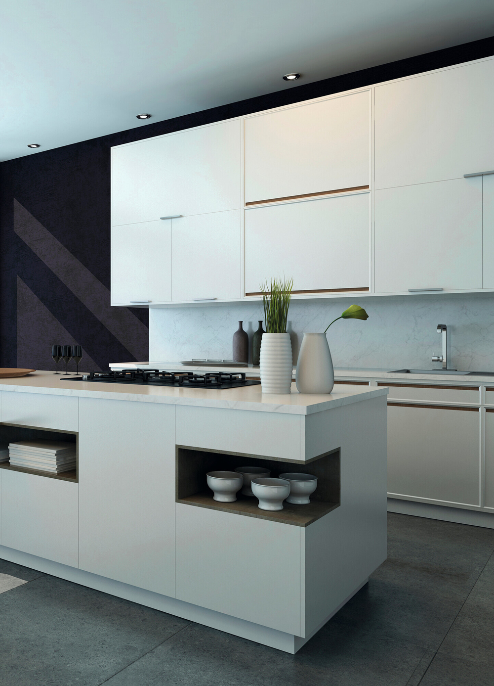 Комплект встраиваемых светильников с источником света TRIBIS II O C/M