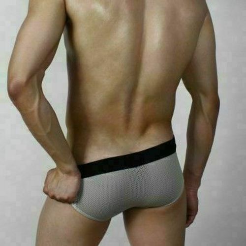 Мужские трусы брифы серебристые Superbody Silver Briefs
