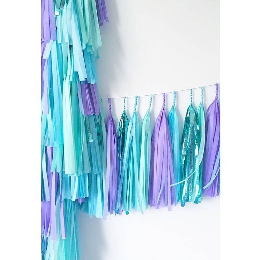 Гирлянда Тассел, Сиреневый, 35*12 см, 12 листов.