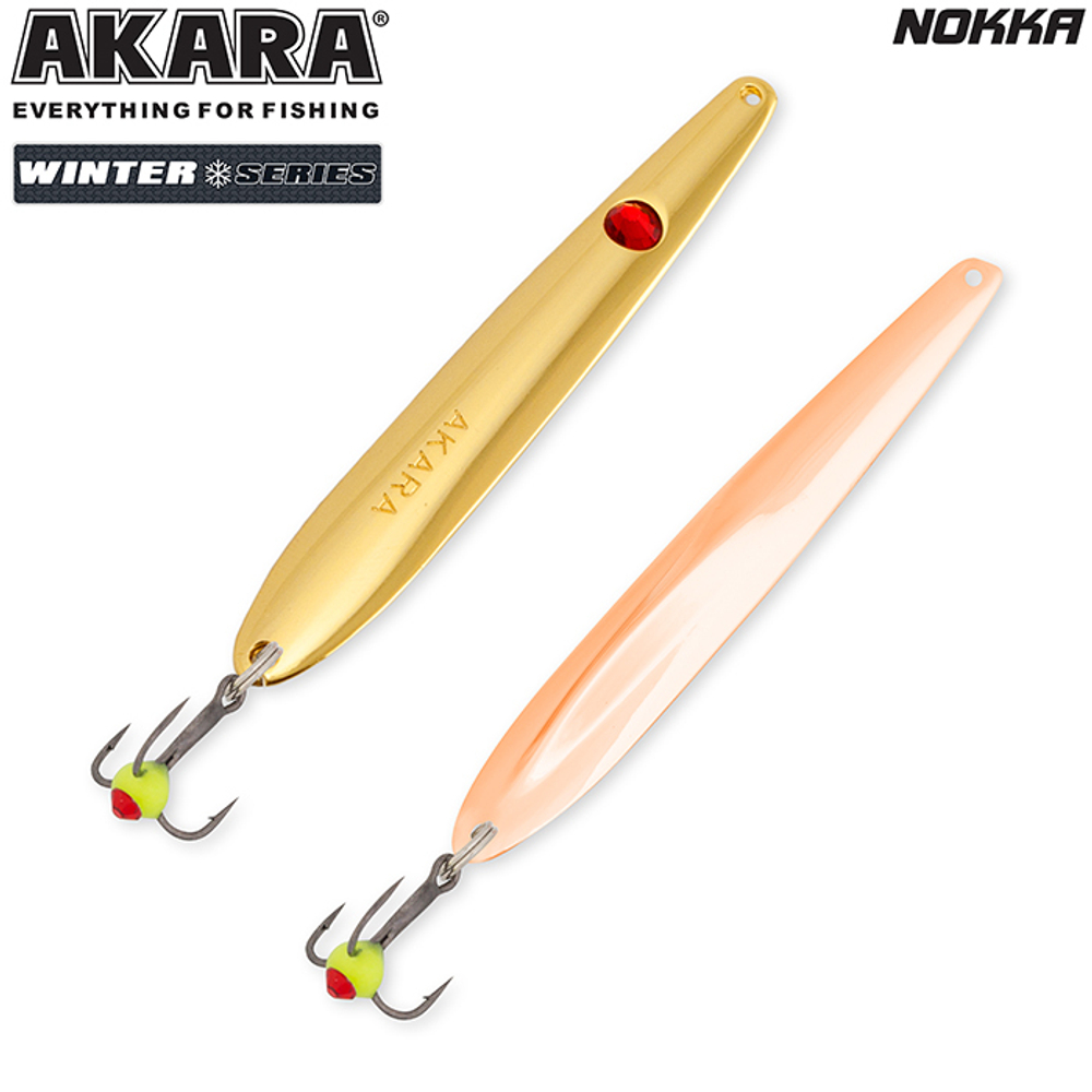 Блесна зимняя Akara Ice Nokka 75 10 гр. Cu/Go