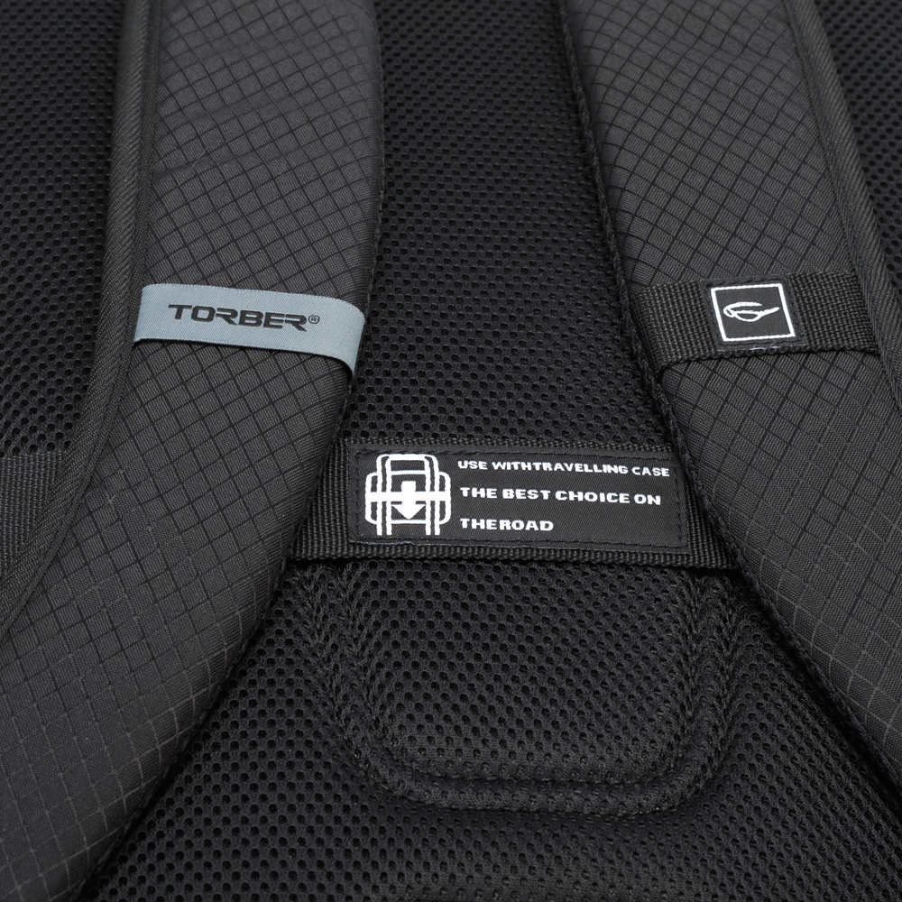 Городской чёрный рюкзак XPLOR TORBER T9903-RED