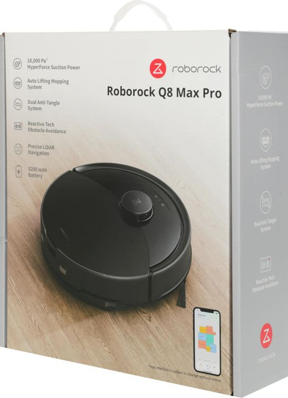 Робот-пылесос ROBOROCK Q8 Max Pro, 45Вт, черный/черный [q8mrp52-02]