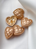 Пуговицы Матовое Золото Сердце