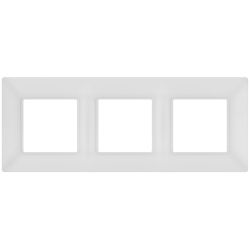 Рамка для розеток и выключателей ЭРА Elegance 14-5003-01М на 3 поста, белый матовый