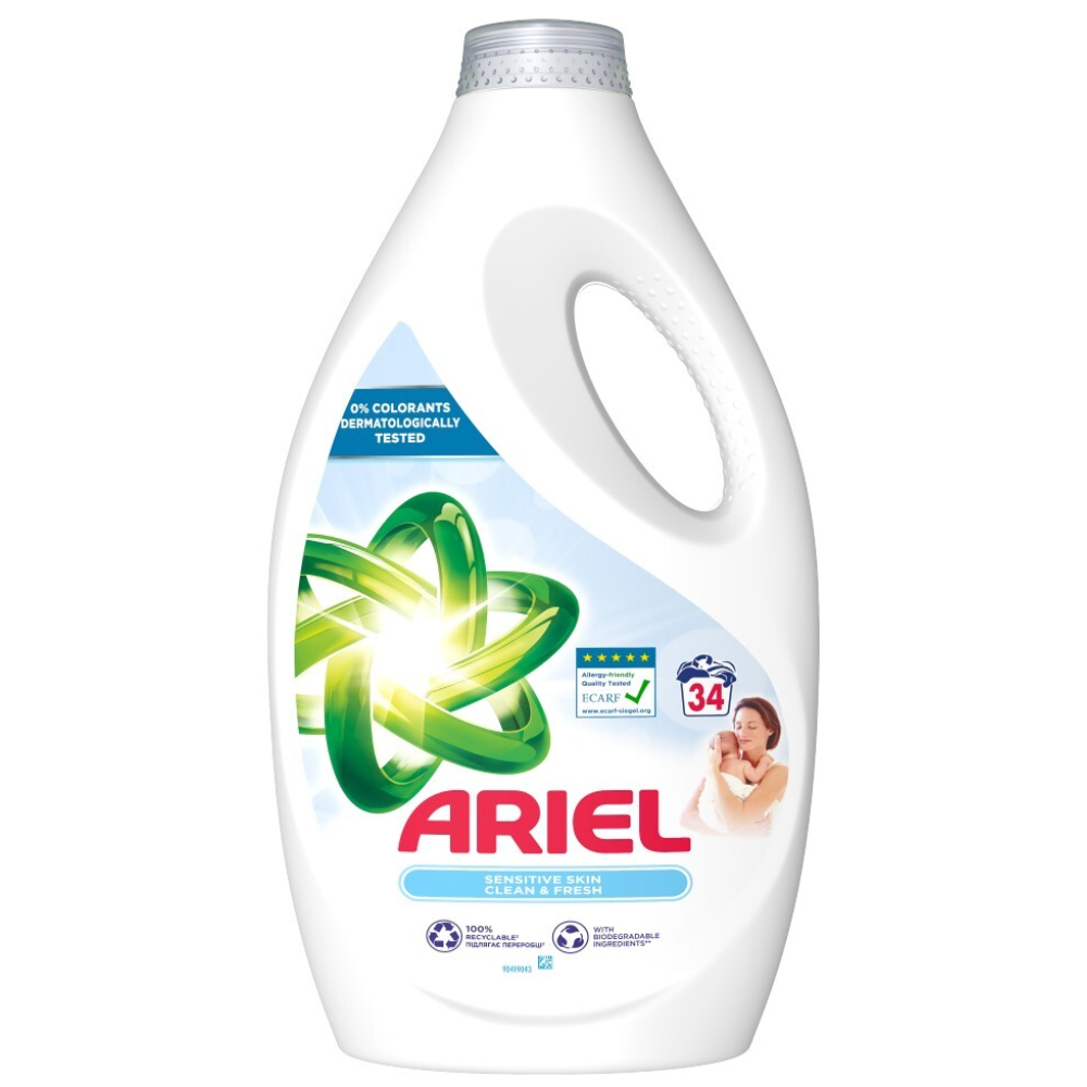 Порошок жидкий ARIEL Sensitive для чувствительной кож 1,125 мл