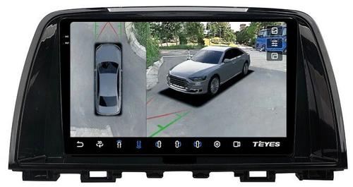 Магнитола для Mazda 6 GJ 2012-2014 - Teyes CC3-2K-360 на Android 10, Быстрая, 2K QLED, CarPlay, 4G SIM-слот, 4 камеры в комплекте
