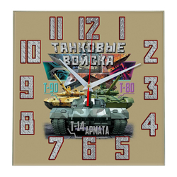 Сувенир и подарок часы tankovye voiska 2 Декор для дома, подарок