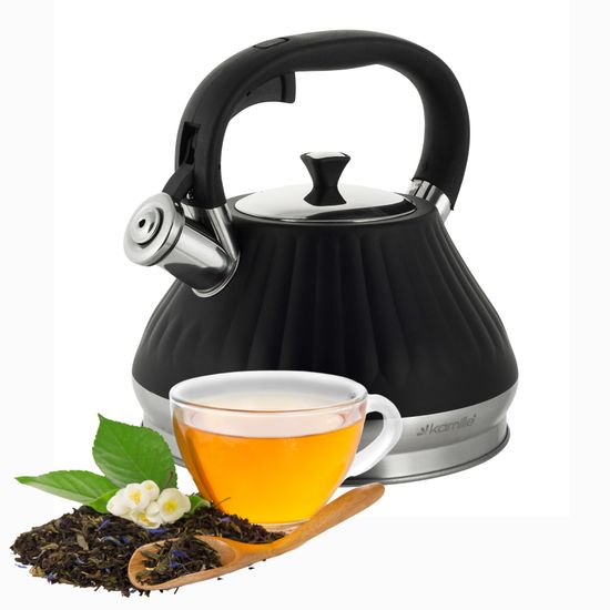 Чайник 3 л. из нержавеющей стали со свистком Kamille KM 0858