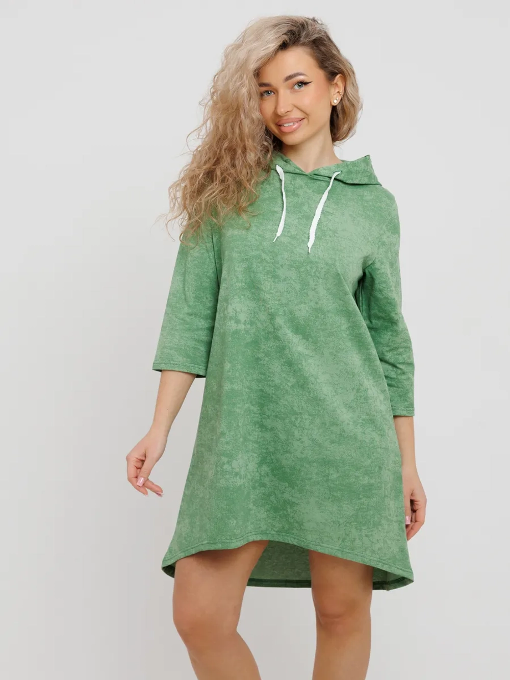 Туника удлиненная больших размеров домашняя теплая