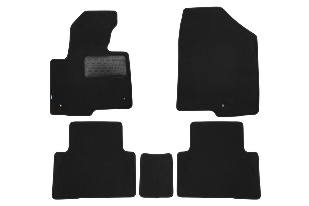 Коврики в салон Klever Premium HYUNDAI Santa Fe АКПП 2012-2017, кросс., 5 шт. (текстиль)