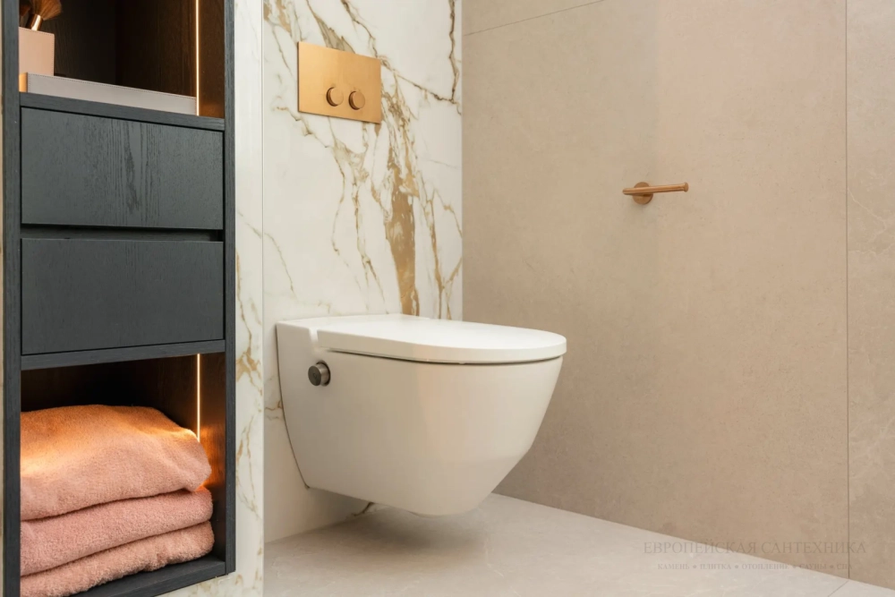 Панель смыва Gessi Anello, для встраиваемого смывного бачка Geberit, цвет Brass Brushed PVD