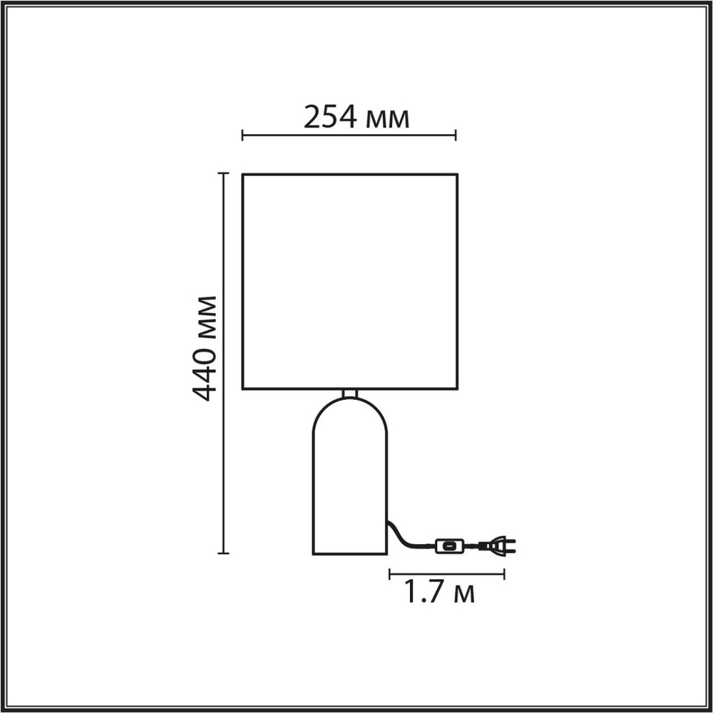 8146/1T MODERNI LN26 474 серый, керамика/текстиль Настольная лампа Е27 1*60W 220V AKIVI