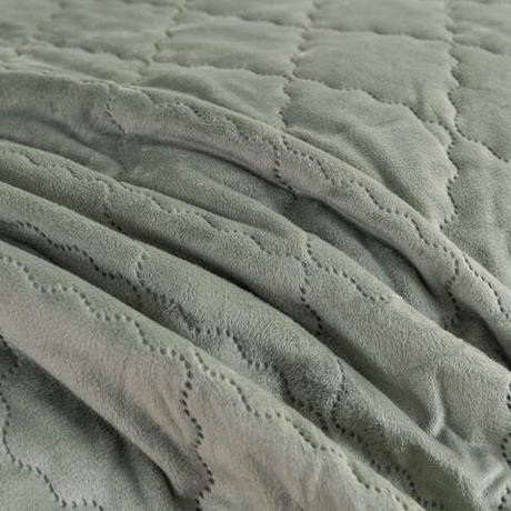 Покрывало 240х260 и 2 наволочки 50x70 Sofi De MarkO Деметра зеленое