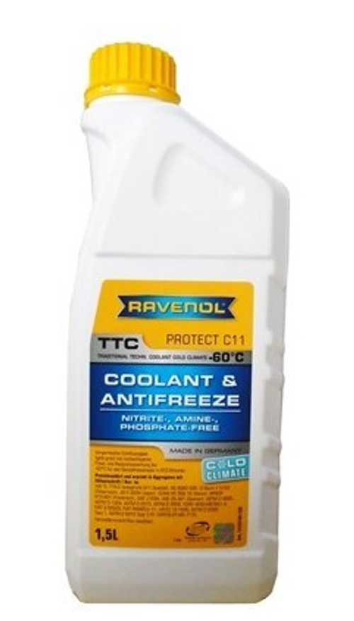 Антифриз Ravenol желто-зеленый TTC Traditional Tech (-60°) 1,5 кг