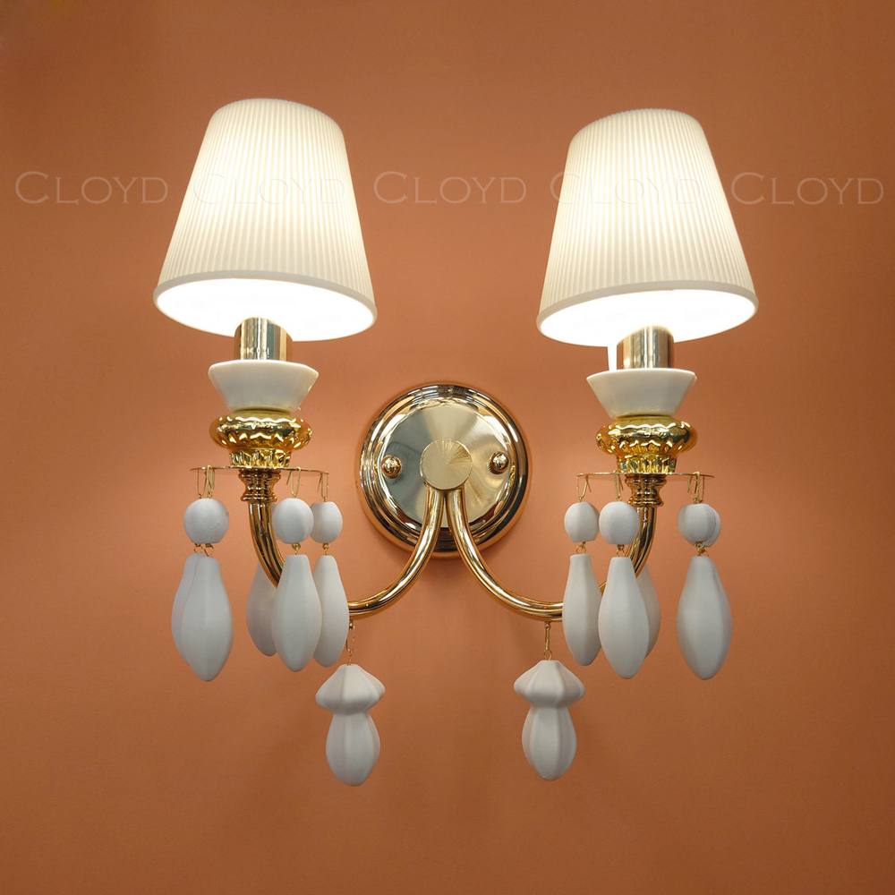 Бра Cloyd LOTTIE-B W2 - белая керамика (арт.20337)