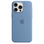 Силиконовый чехол с поддержкой MagSafe Apple Silicone Case для iPhone 15 Pro Max, Winter Blue (Зимняя синева)