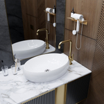 Раковина накладная на столешницу WAVE Comfort 600*400*150 ш*г*в без перелива,белый,овал