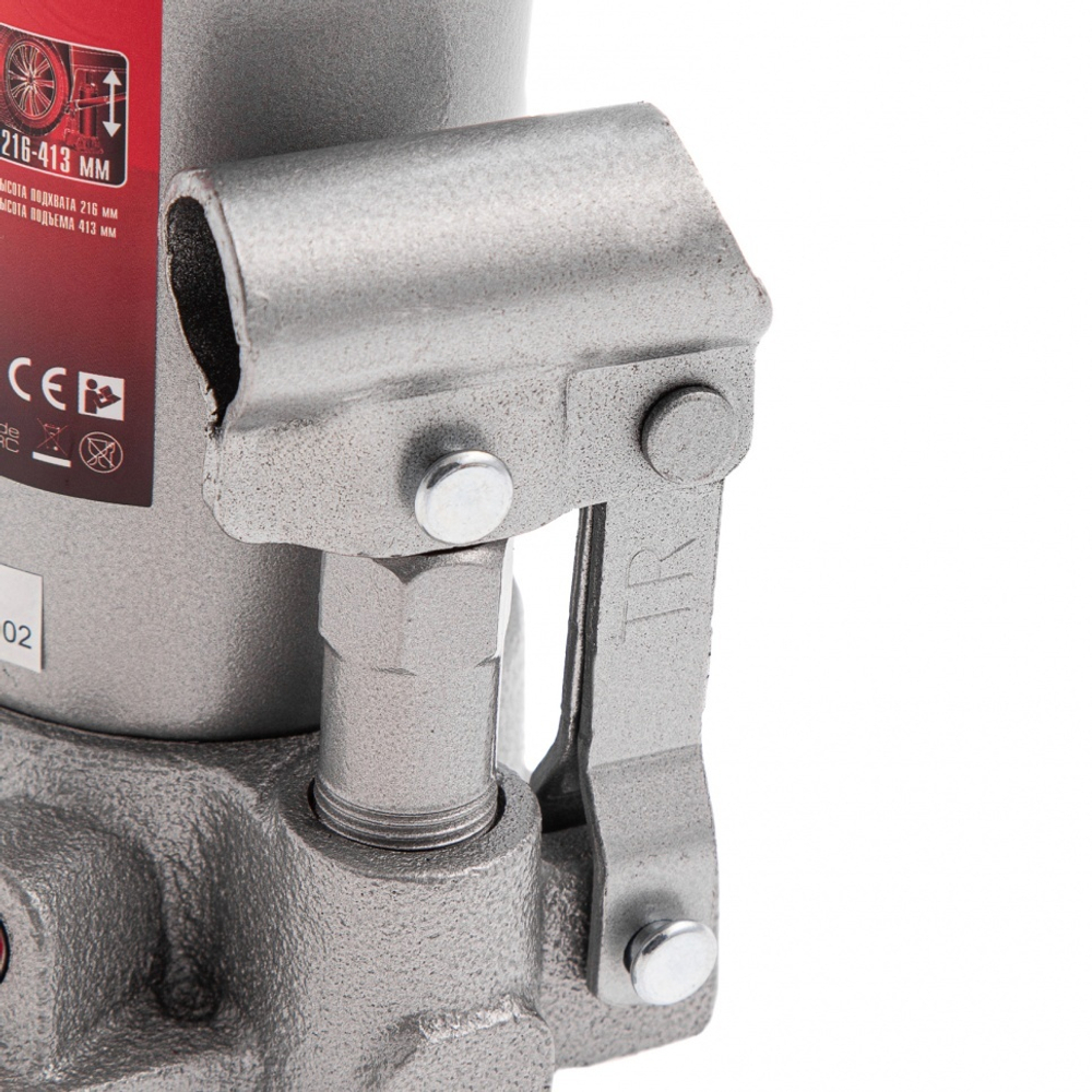 Домкрат гидравлический бутылочный, 5 т, высота подъема 216-413 мм, в пластиковый кейсе Matrix