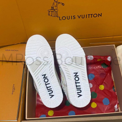 Кроссовки Louis Vuitton x Takashi Murakami белые с цветными узорами
