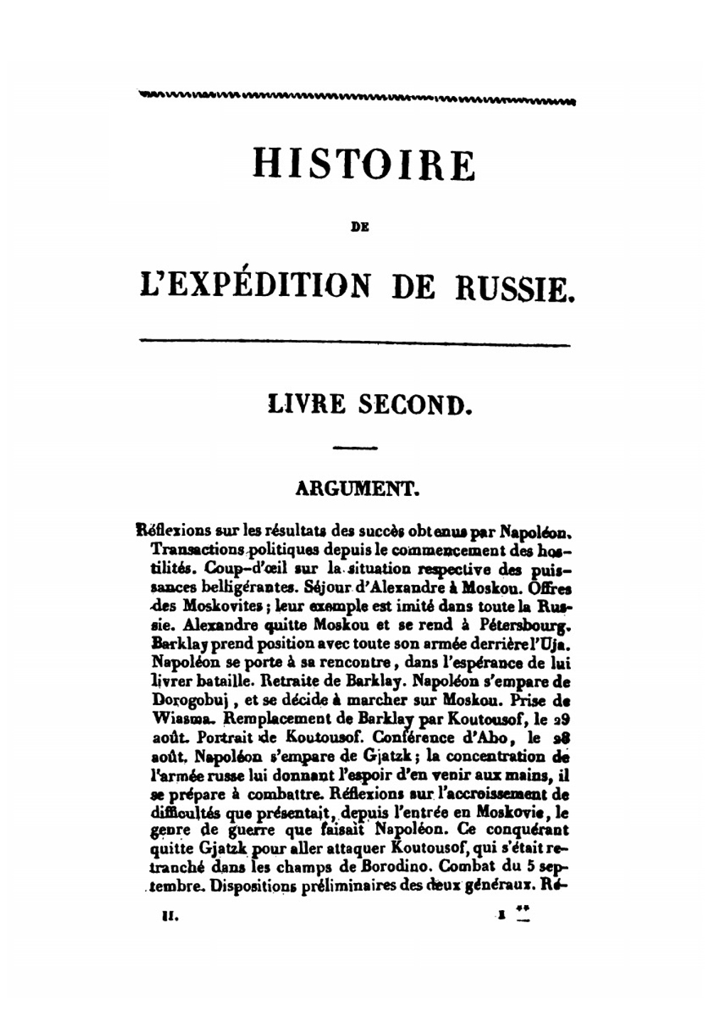 Histoire De L'expédition De Russie. Volume 2 | Georges Chambray