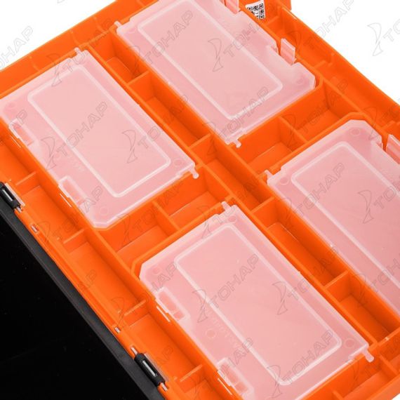 Ящик рыболовный зимний PIKE односекционный оранжевый (HS-IML-19-O-1) Helios