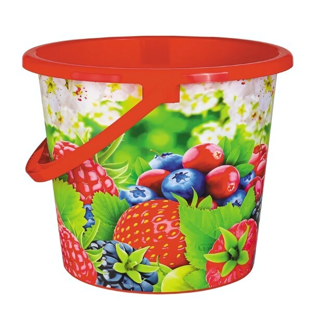 Ведро пластиковое 10л. "Ягоды" НС