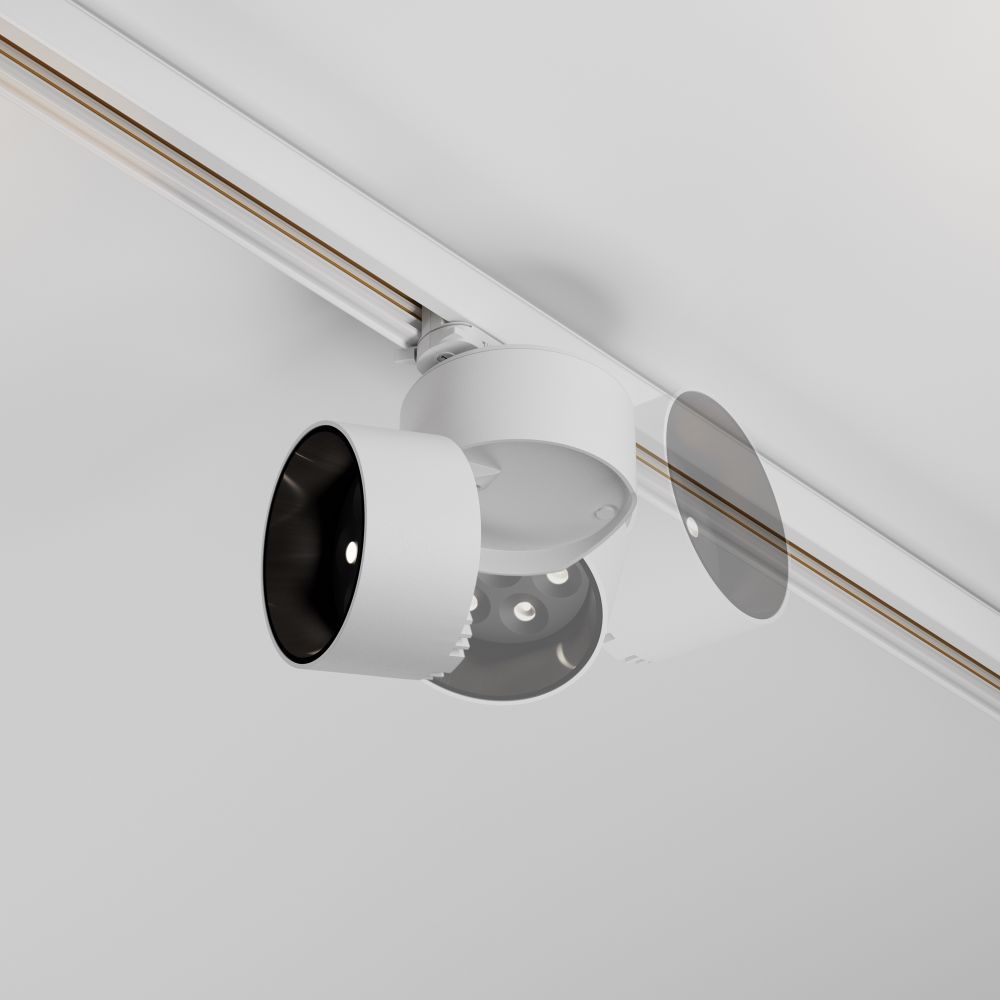 Трековый трехфазный светодиодный светильник Maytoni Trinity Alfa TR199-3-15W4K-M-W