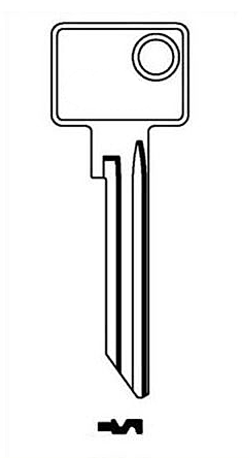 Заготовка английского ключа 10371 PET-1 PTZ1R PEK1L PTR1S КНР