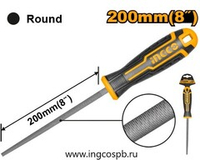 Напильник круглый 200 мм INGCO HSRF088P INDUSTRIAL