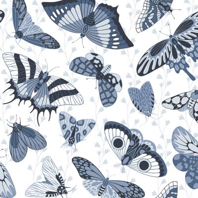 Сине-голубые бабочки