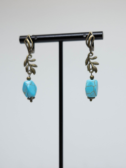 Серьги из бирюзы