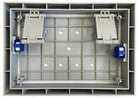 Люк ревизионный под покрытие на петлях 350х250 мм, дверка 290х190 мм
