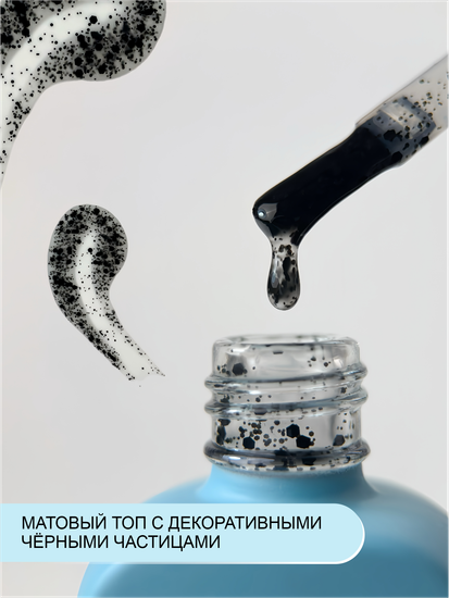 Топ без липкого слоя ENIGMANIC Black Drop Top Matte 15 мл.