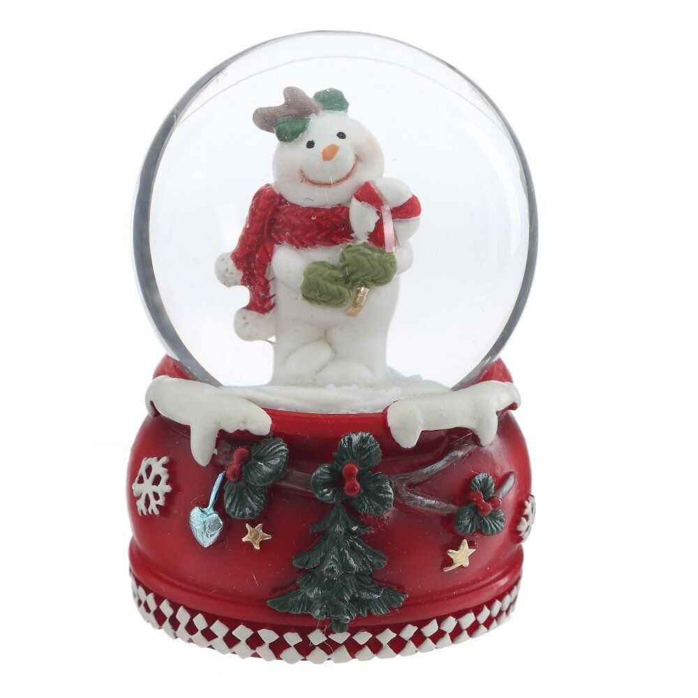 GAEM Фигурка декоративная "Снеговик" в стекл шаре, D 4.5 см, L4,5 W4,5 H6,5 см, 2в.