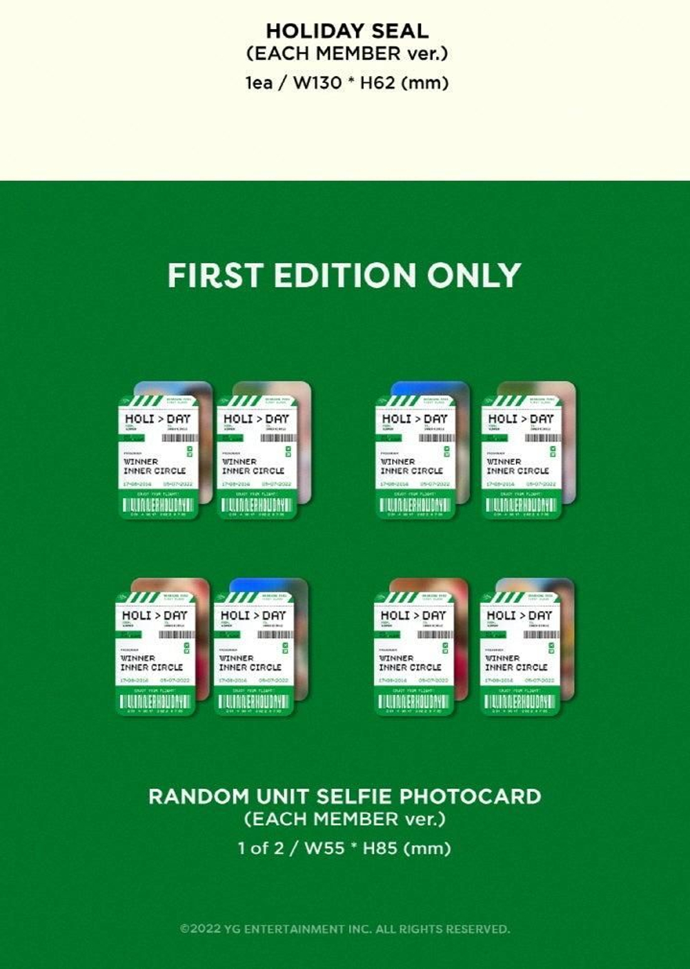 Альбом WINNER - HOLIDAY 4th Mini Album DIGIPACK Version 4 Version SET