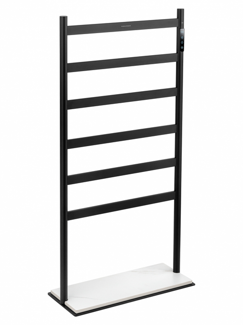 Полотенцесушитель электрический напольный WONZON & WOGHAND ESSEN, Черный матовый (WW-A406-MB)