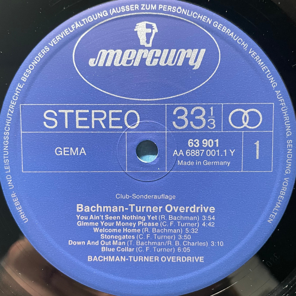 Bachman-Turner Overdrive – Bachman-Turner Overdrive (Германия 1975г.)