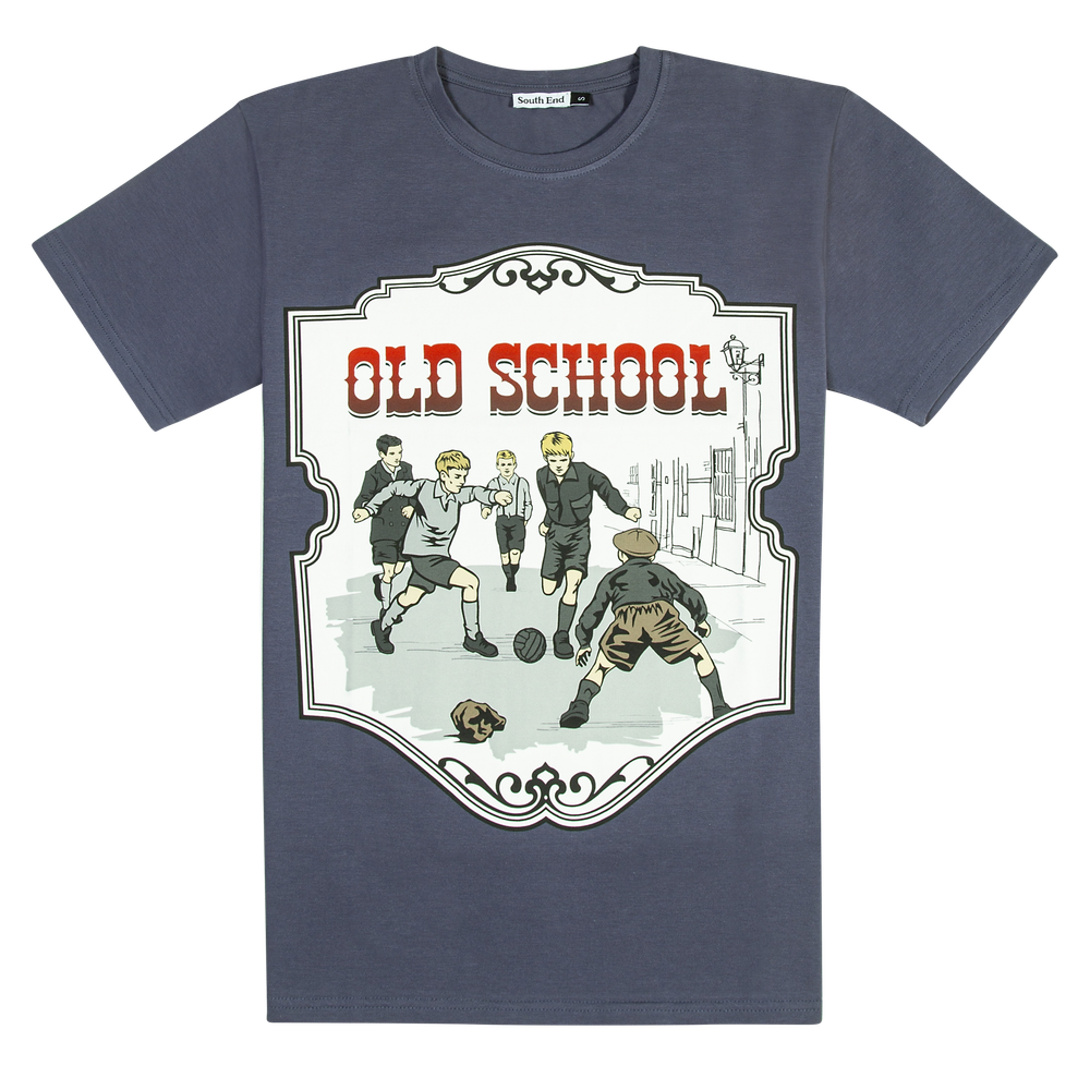 Футболка Old school серая