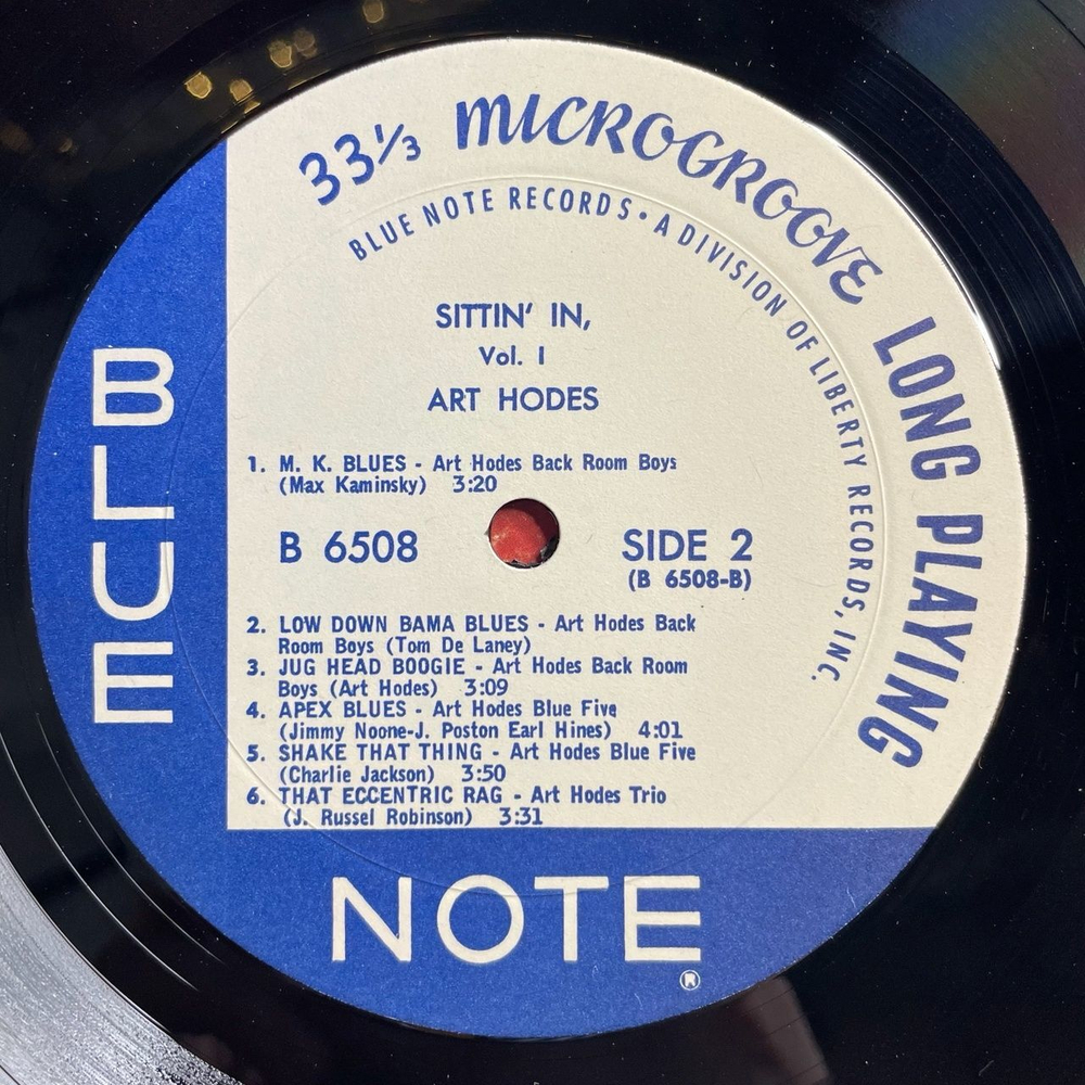 Винтажная виниловая пластинка LP Art Hodes Sittin' In Volume I (USA 1969) Blue Note